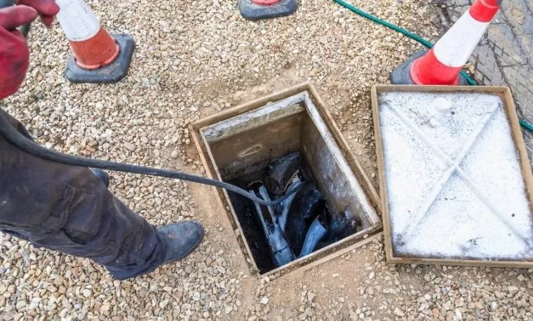 Blocked manholes